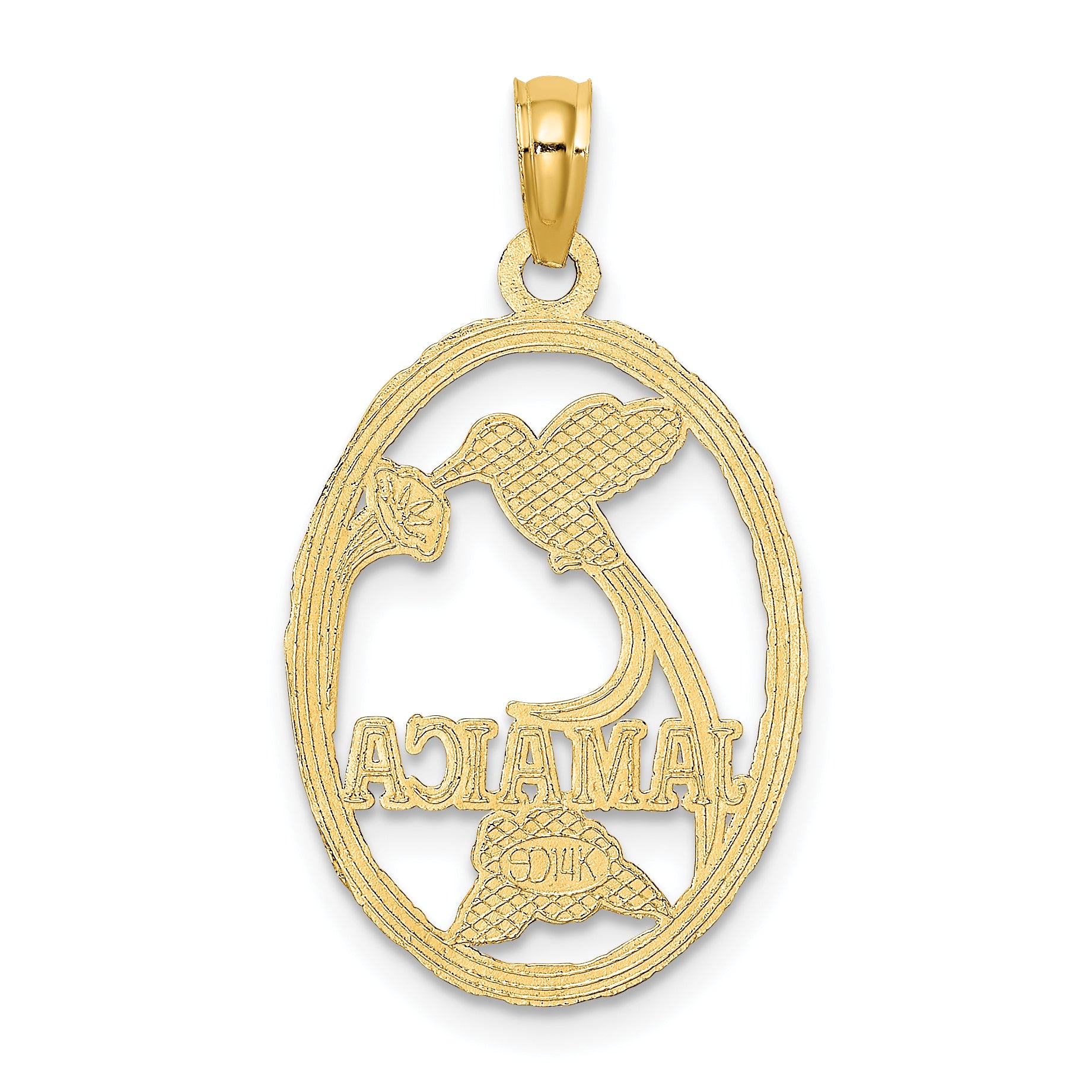 14k JAMAICA w/Bird and Flowers Charm