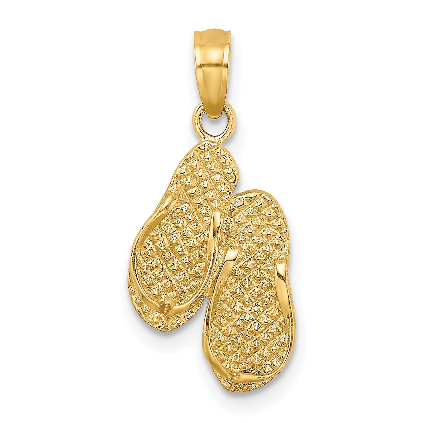 14k 3D MYRTLE BEACH Flip-Flops Charm Main image