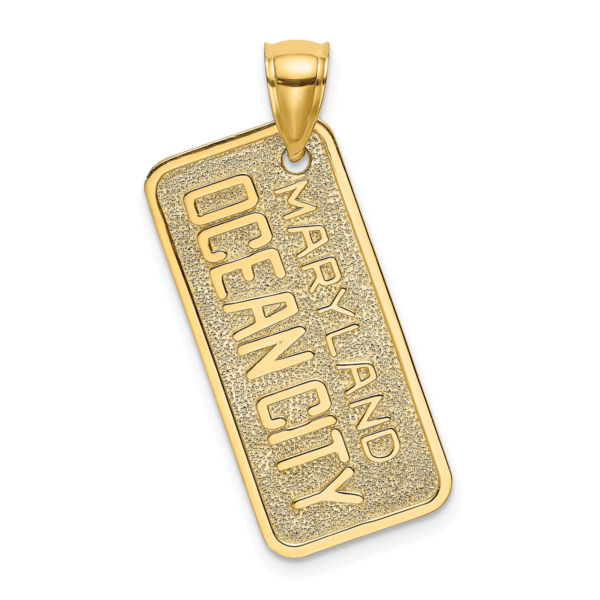 14k MARYLAND OCEAN CITY License Plate Charm