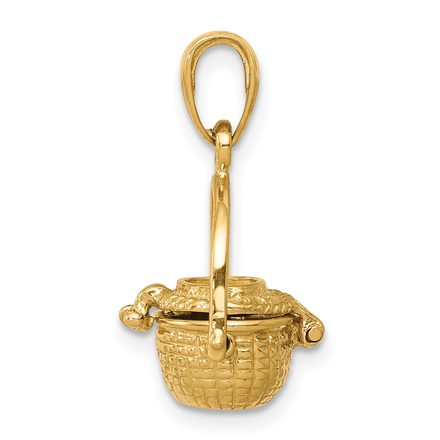 14k 3-D Nantucket Basket Pendant Secondary image