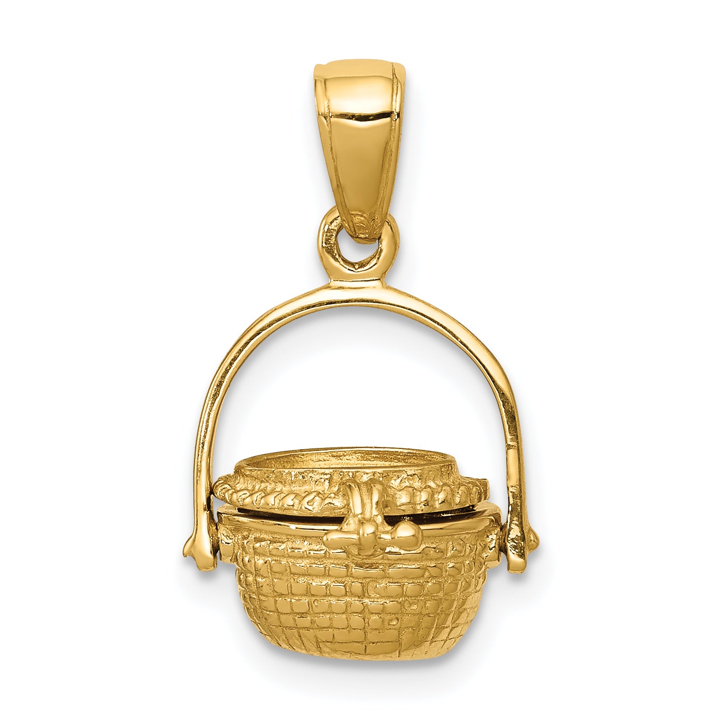 14k 3-D Nantucket Basket Pendant