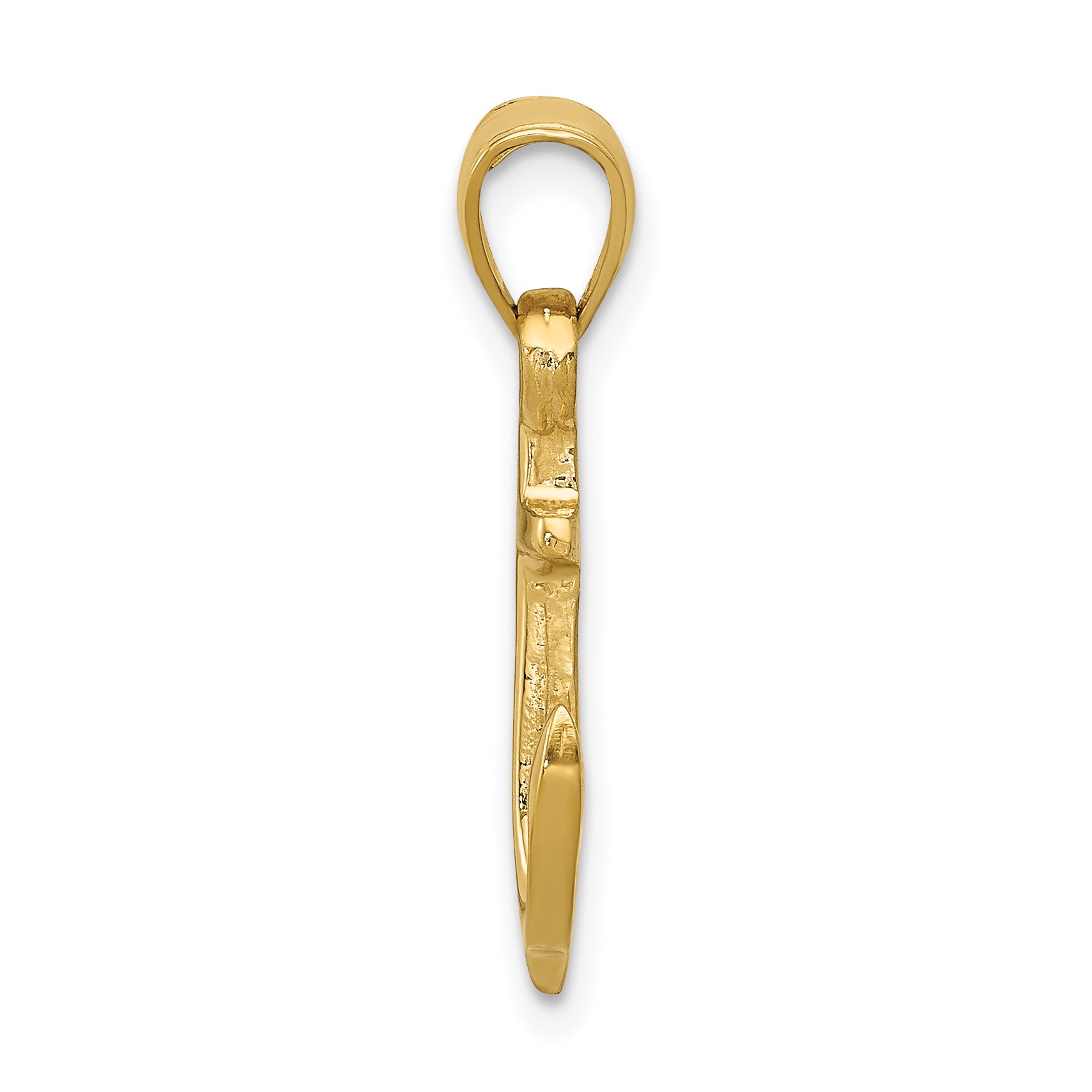 14K Gold Men's Anchor Pendant in Solid Casted Design Elegant & Timeless