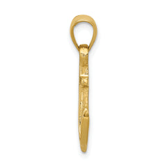 14K Gold Men's Anchor Pendant in Solid Casted Design Elegant & Timeless
