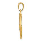 14K Gold Whale Tail Pendant with Waves Design Solid, Casted, MenÃÂ¢Ã¢âÂ¬Ã¢âÂ¢s