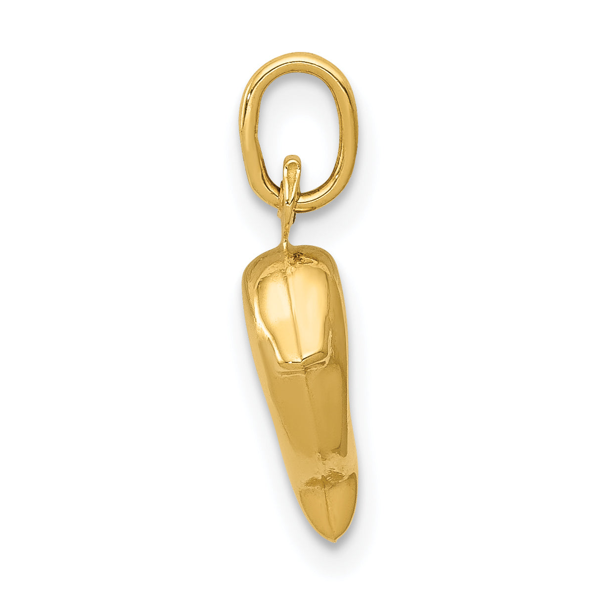 14K Gold Dolphin Charm Pendant Elegant Themed Design, 16mm Secondary image
