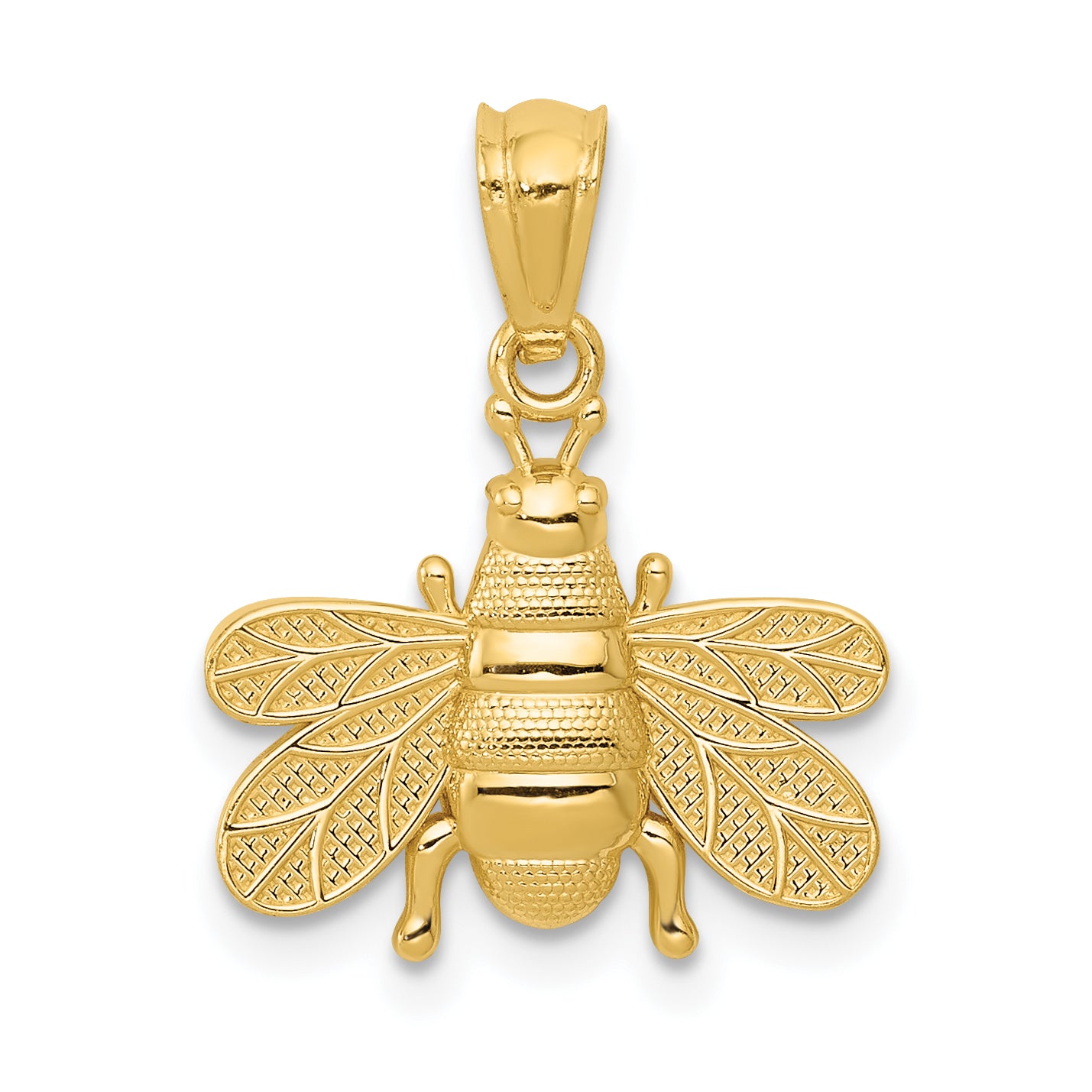 14k Polished Bee Pendant Main image