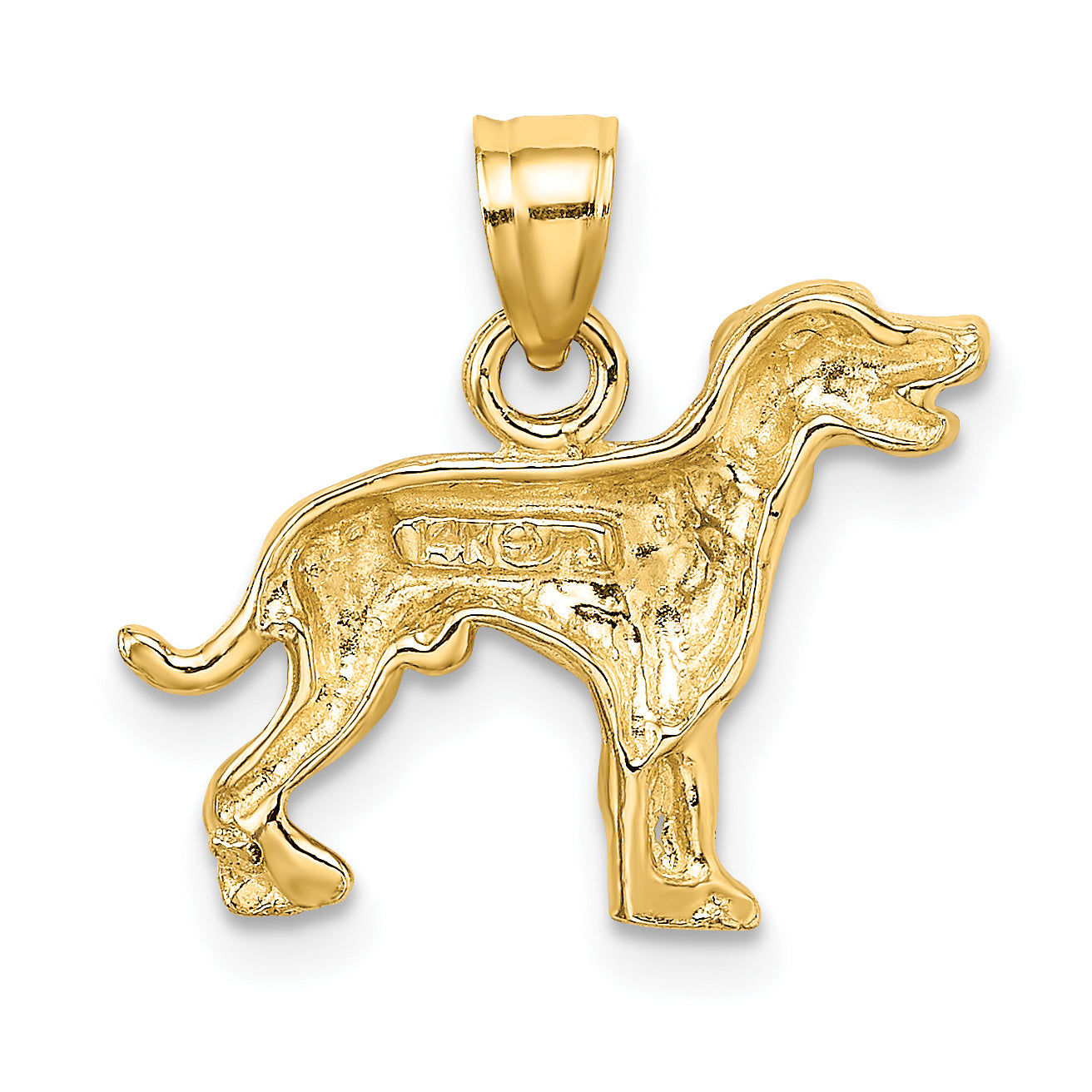 14k Dalmatian Dog Charm