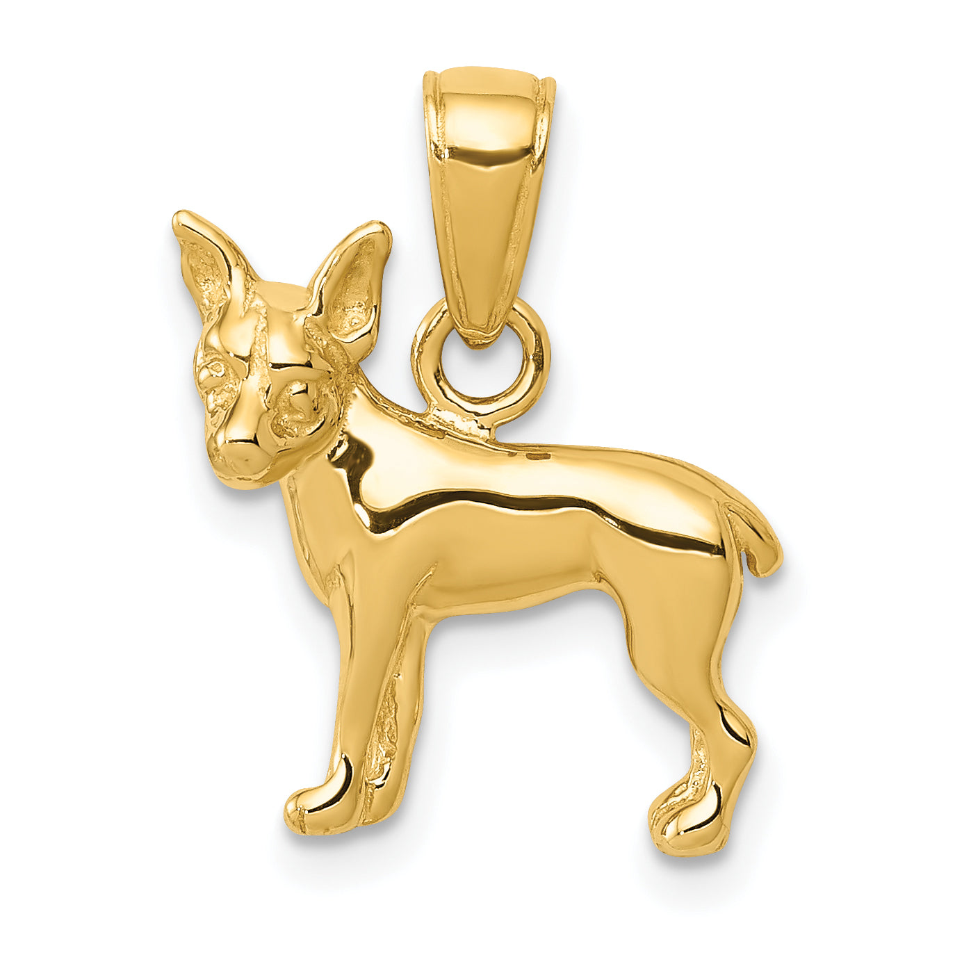 14k Chihuahua Dog Pendant Main image