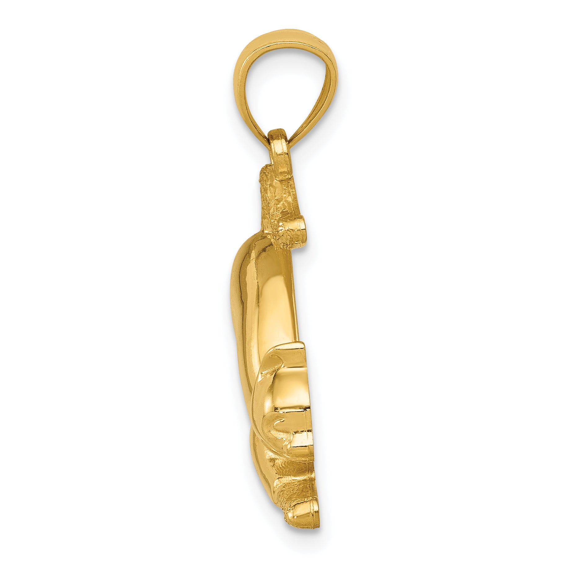 14k Stretching Cat Pendant Secondary image