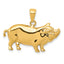 14k Pot Belly Pig Pendant