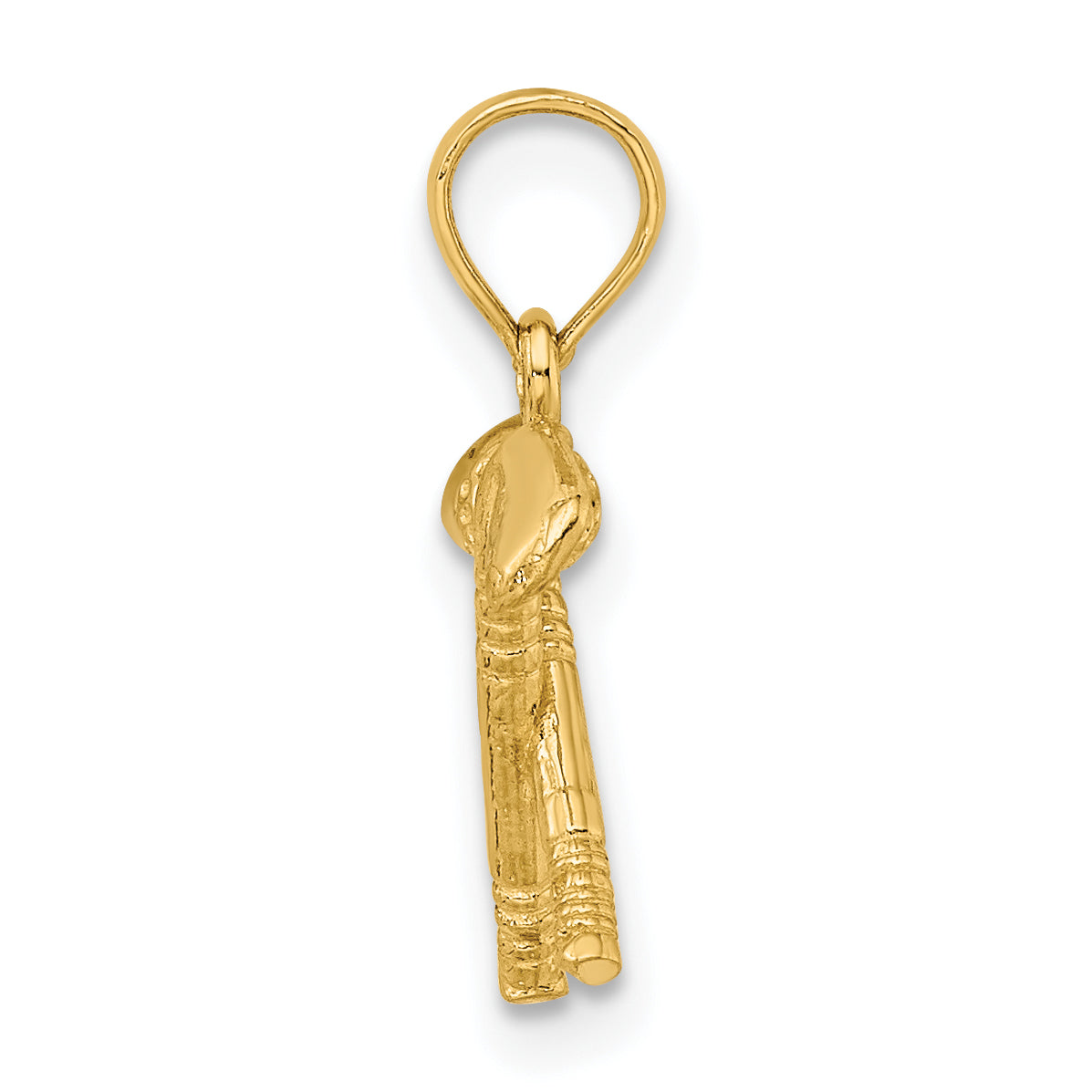 14k 3-D Golf Clubs with Ball Charm Secondary image