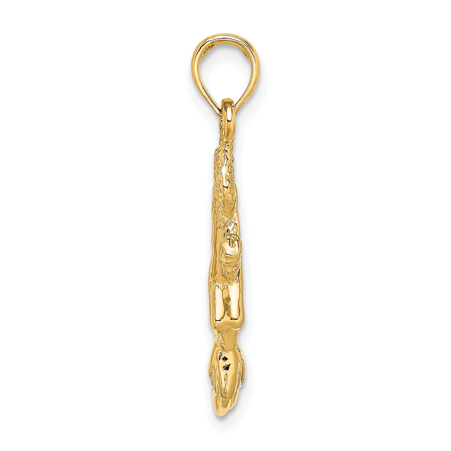 14k 3-D Jumping Cheerleader Charm Secondary image