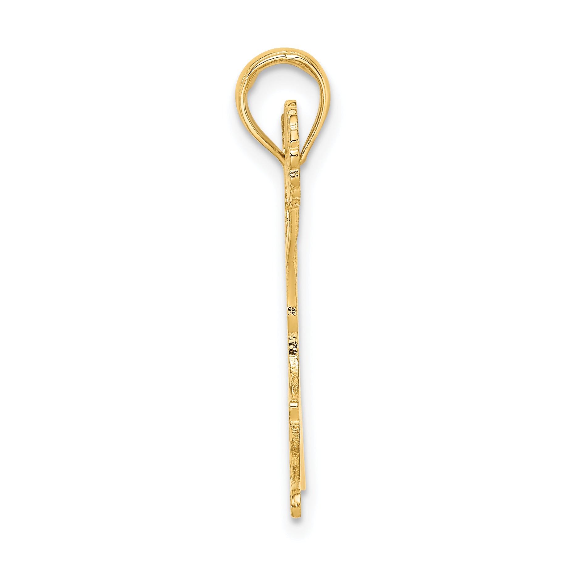 14k Cheerleader Jumping with Pom-Poms Charm Secondary image