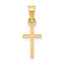 14k Polished Cross Charm