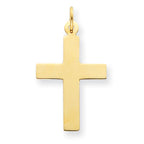 14k Polished Cross Charm