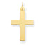 14k Polished Cross Charm