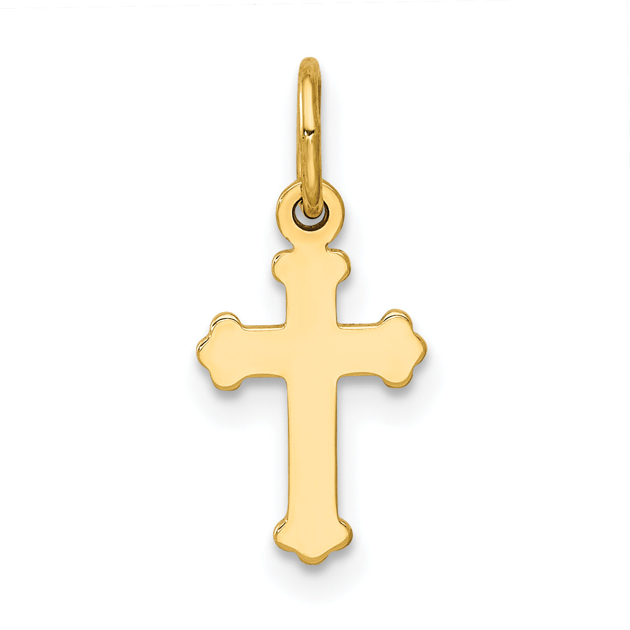 14k Mini Polished Cross Charm Main image