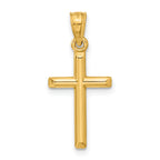 Polished Cross Pendant in 14K Yellow Gold