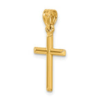 Polished Cross Pendant in 14K Yellow Gold