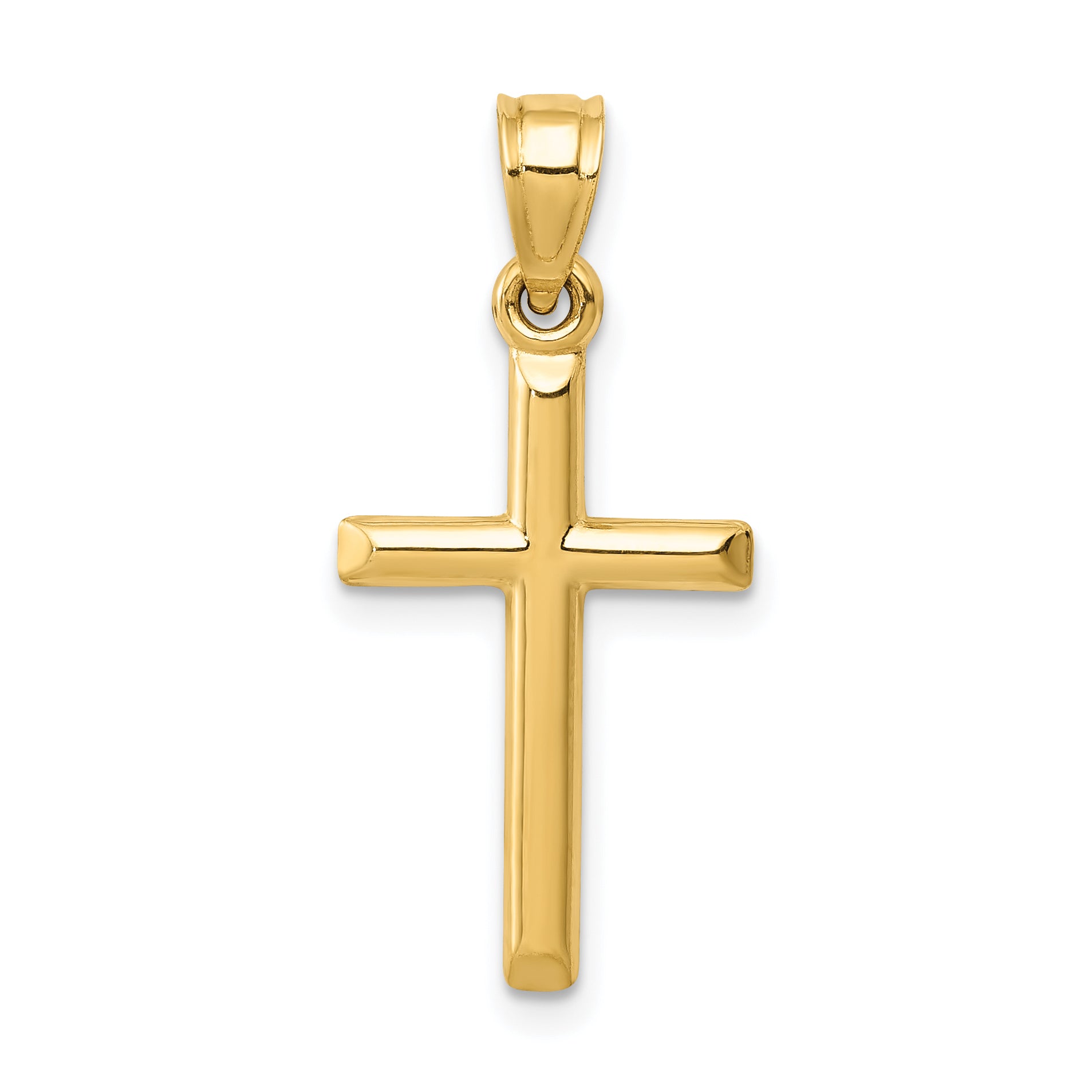 14k Polished Hollow Cross Pendant Main image