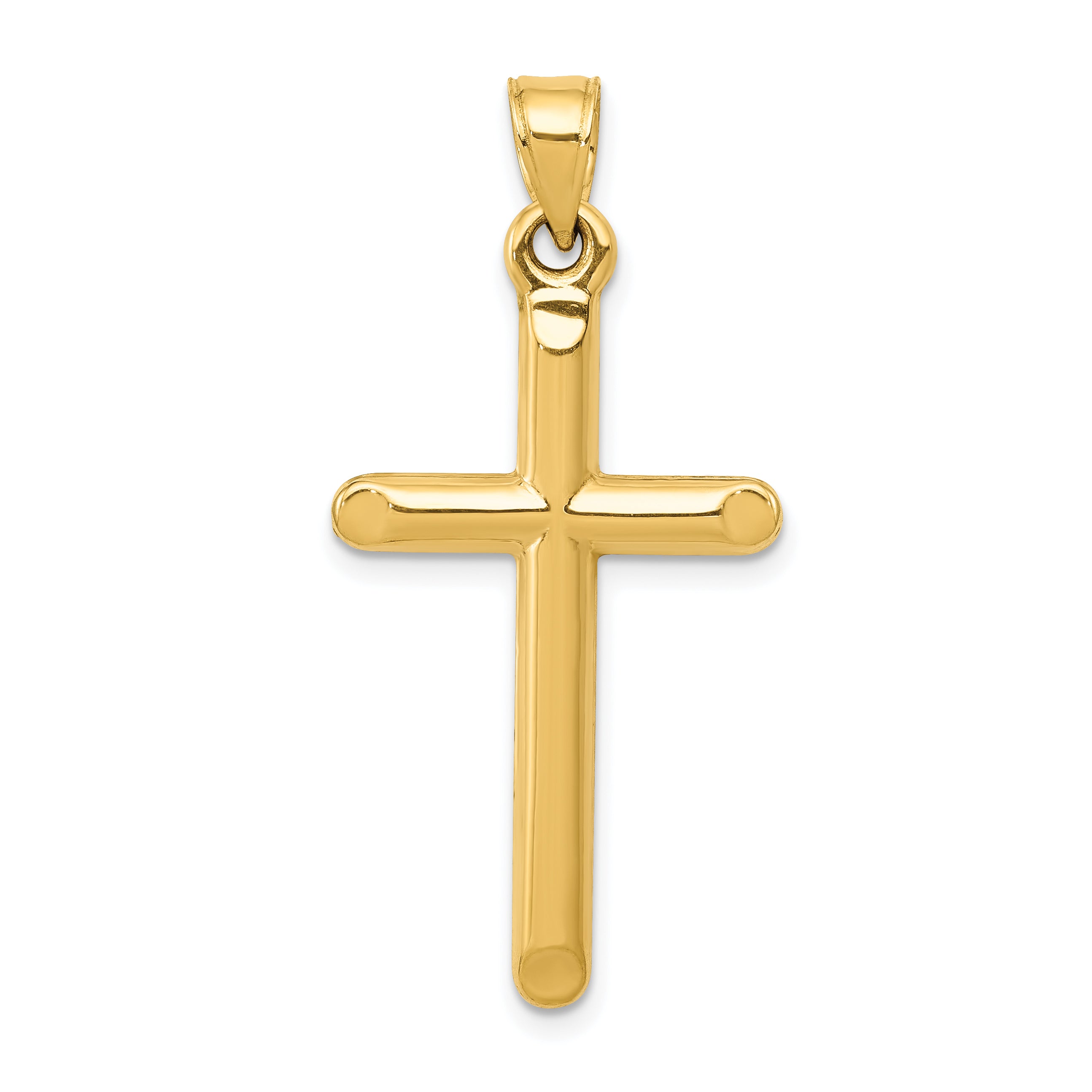 14k 3-D Hollow Cross Pendant Main image