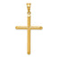 14k 3-D Hollow Cross Pendant