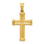14k Hollow Cross Pendant