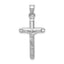 14k White Gold Crucifix Pendant