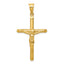 14k Polished Hollow Crucifix Pendant