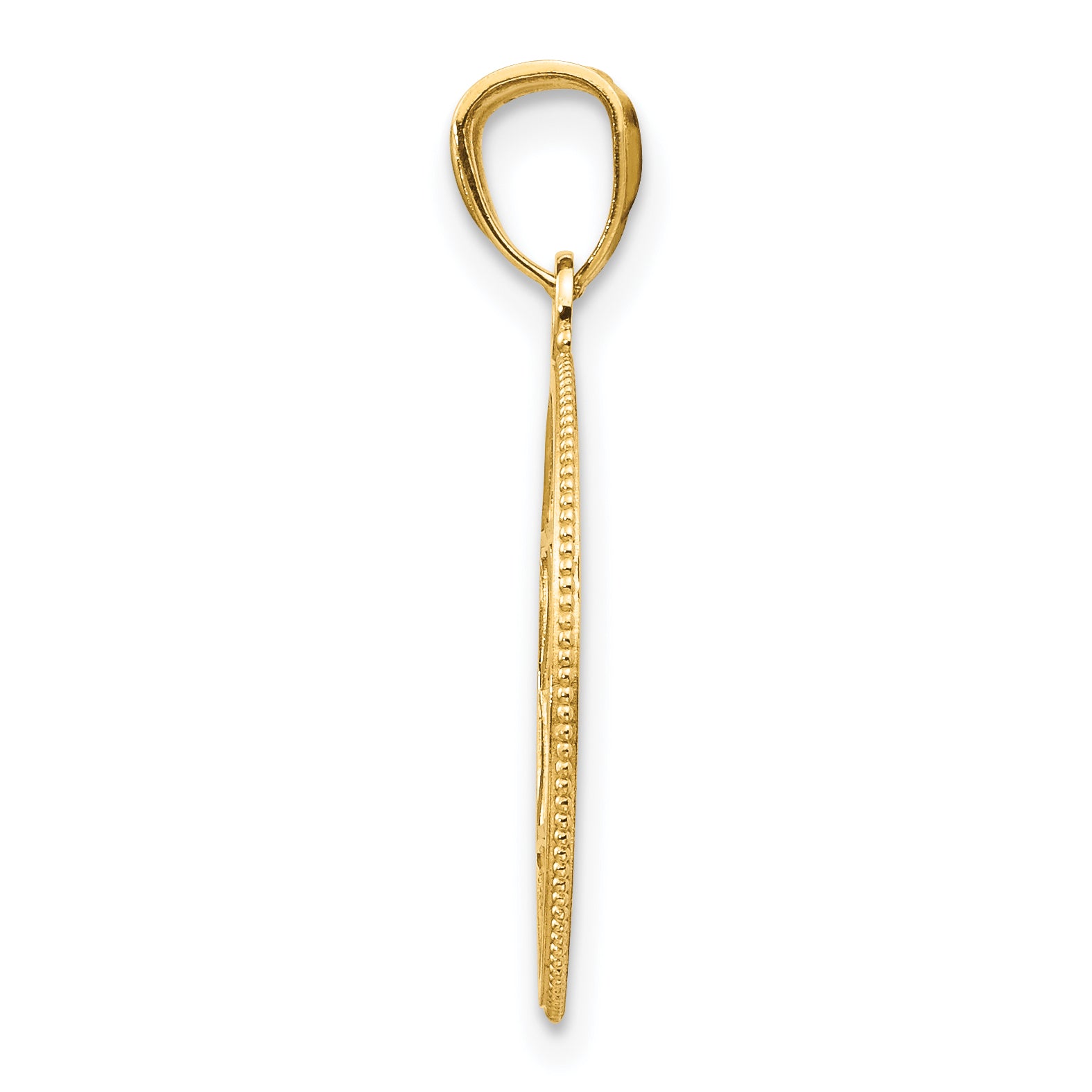 14K Gold Filigree Star of David Pendant with Elegant Casted Design