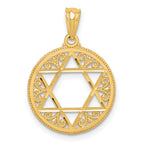 14k Filigree Star of David Pendant