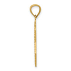 14K Gold Diamond-Cut Star of David Pendant  Elegant & Solid Design