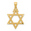 14k Diamond-cut Star of David Pendant