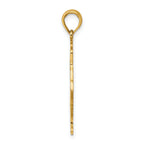 14k Ice Skater Turning Charm