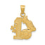 14K #1 Soccer Ball With Cleats Pendant