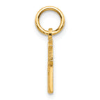 14K Gold Best Friend Charm with Polished Finish Solid and Elegant