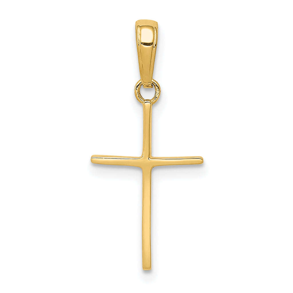 14k Polished Cross Pendant