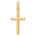 14K Gold Reversible Latin Cross Pendant  Solid, Casted Design, 28mm Length