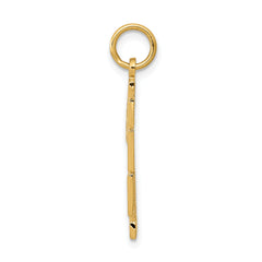 14K Gold Men's #1 SON Charm with Flat Back  Elegant Themed Design