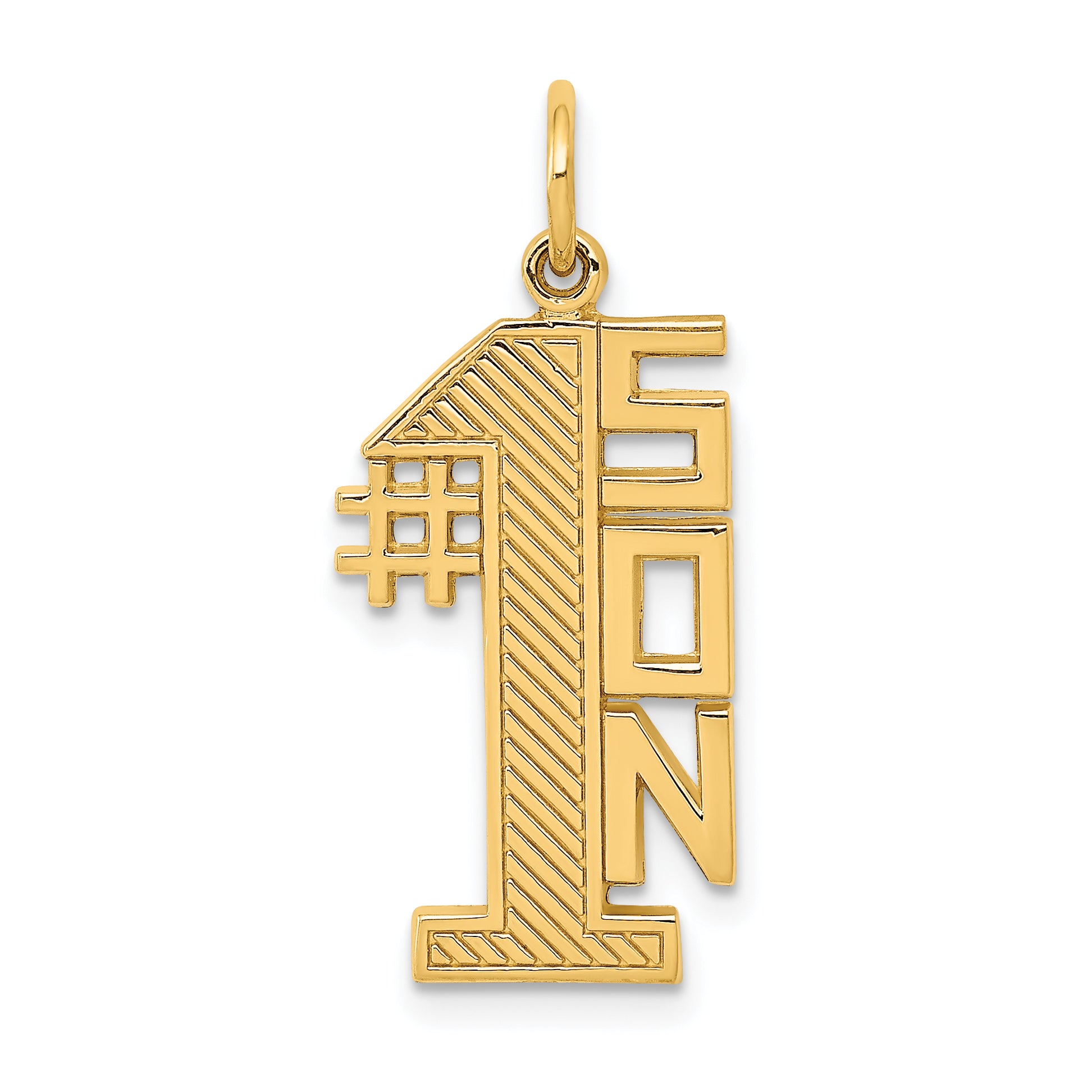 14k #1 SON Charm Main image