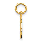 14K Gold #1 DAD Charm for Men  Flat Back Design, Gift-Ready