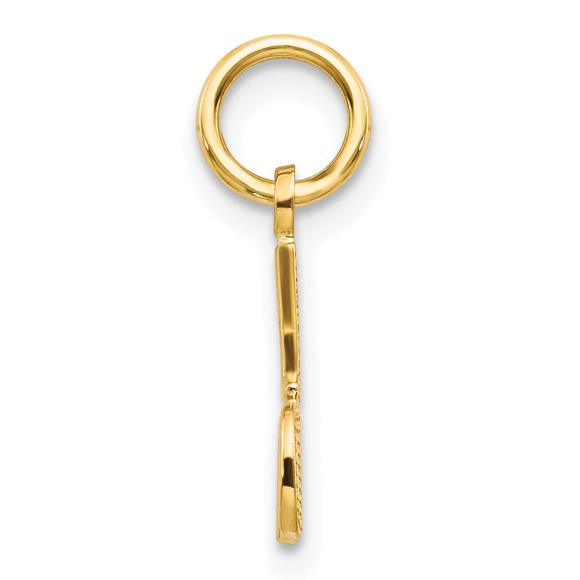 14K Gold #1 DAD Charm for Men Elegant Themed Pendant Secondary image