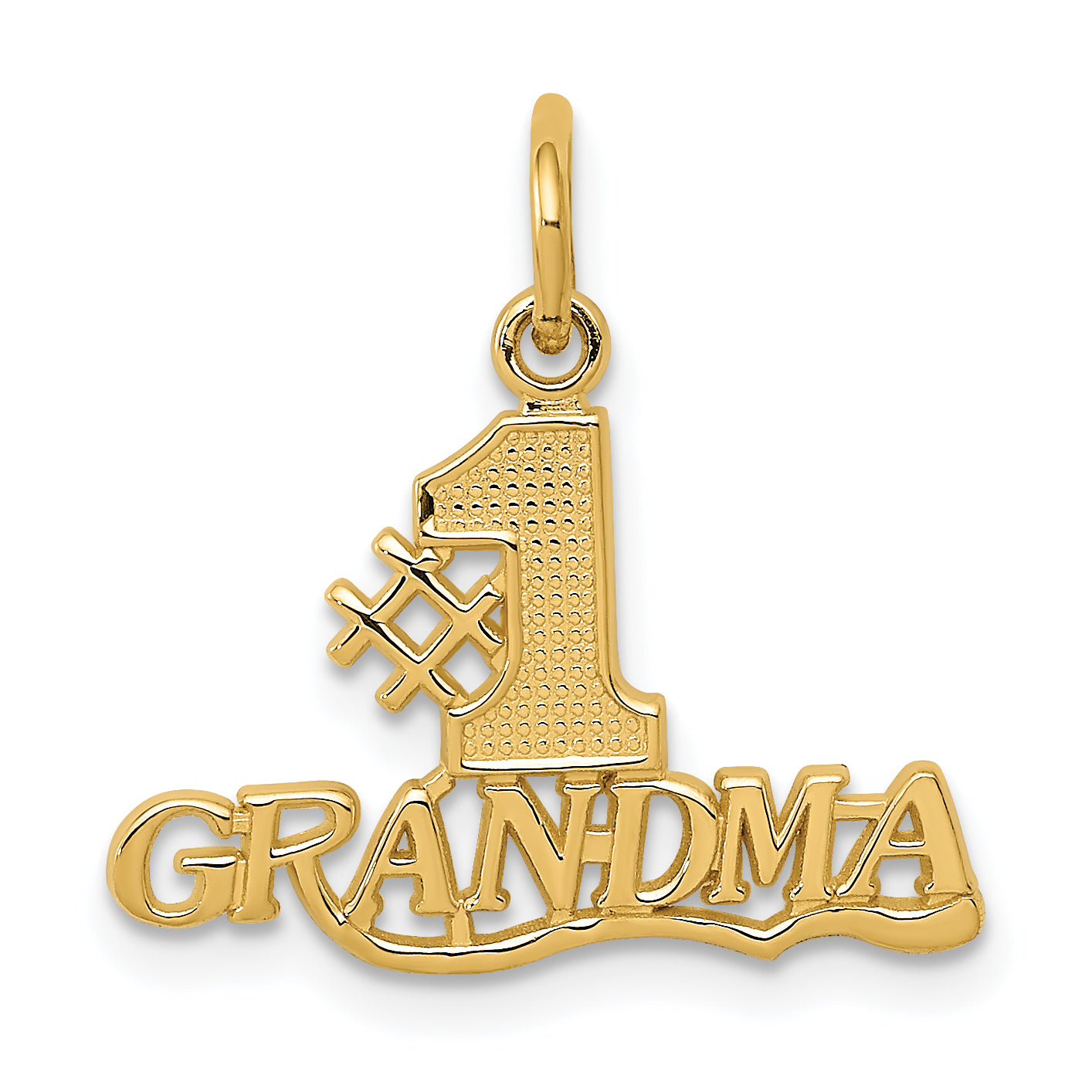 14k #1 GRANDMA Charm Main image