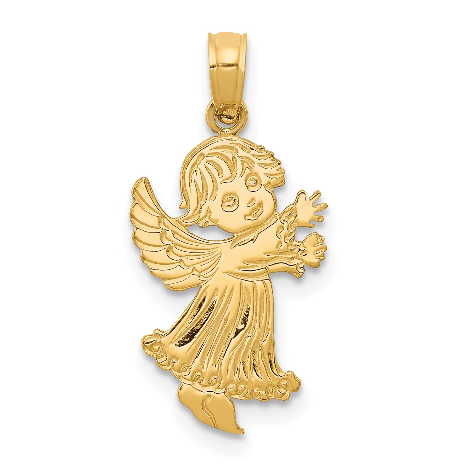 14k Angel Pendant