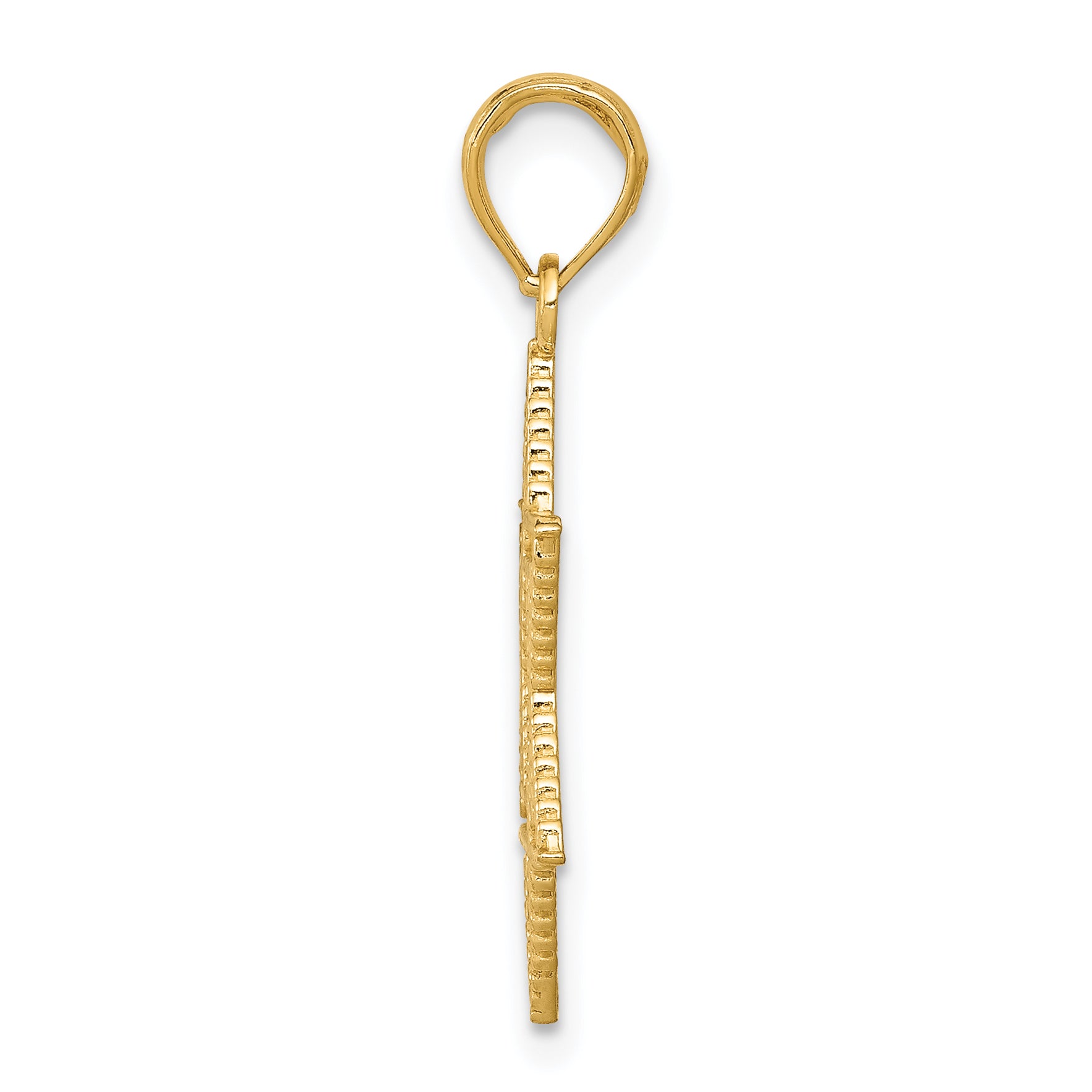 14K Gold Star of David Pendant with Solid Cast Design Elegant and Timeless Secondary image