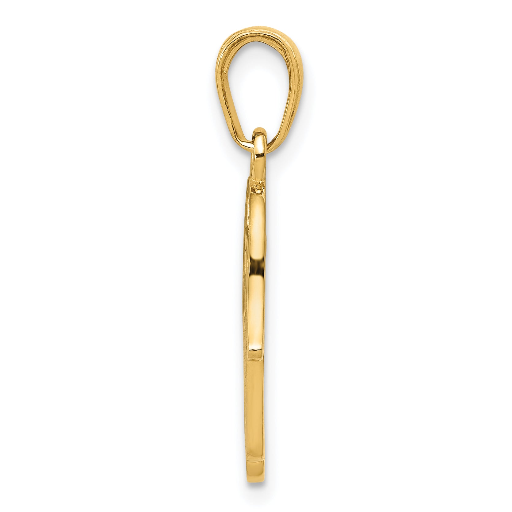 14K Gold Hand of God Pendant with Star of David Classic Solid Design Secondary image