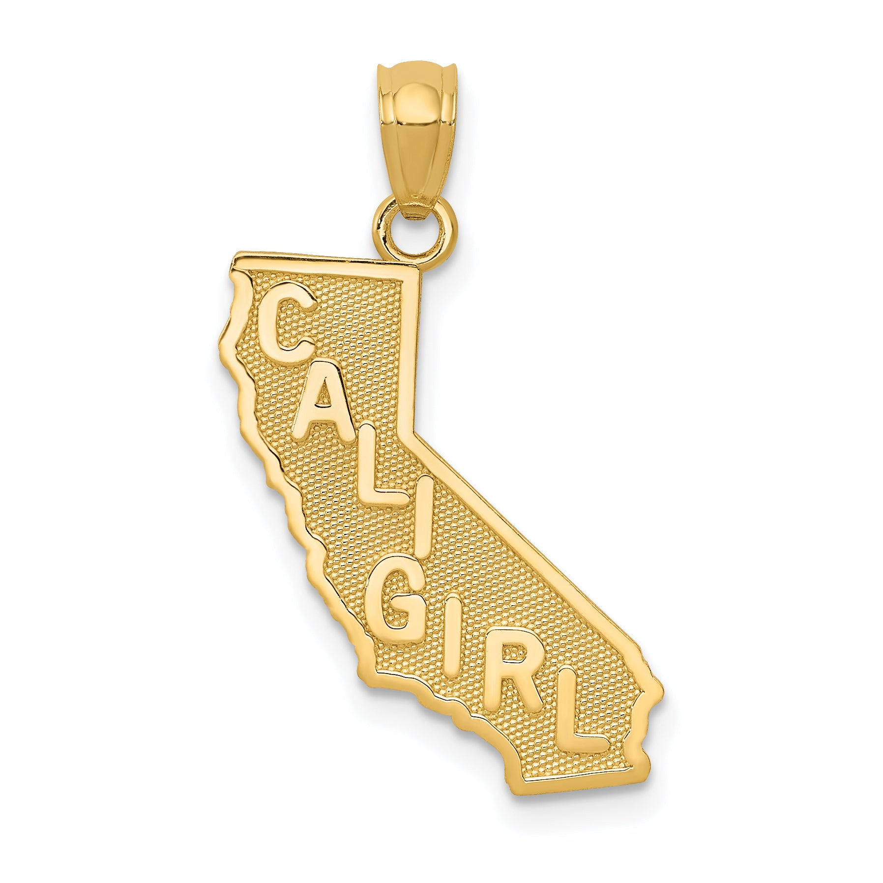 14k CALI GIRL State Map Pendant Main image
