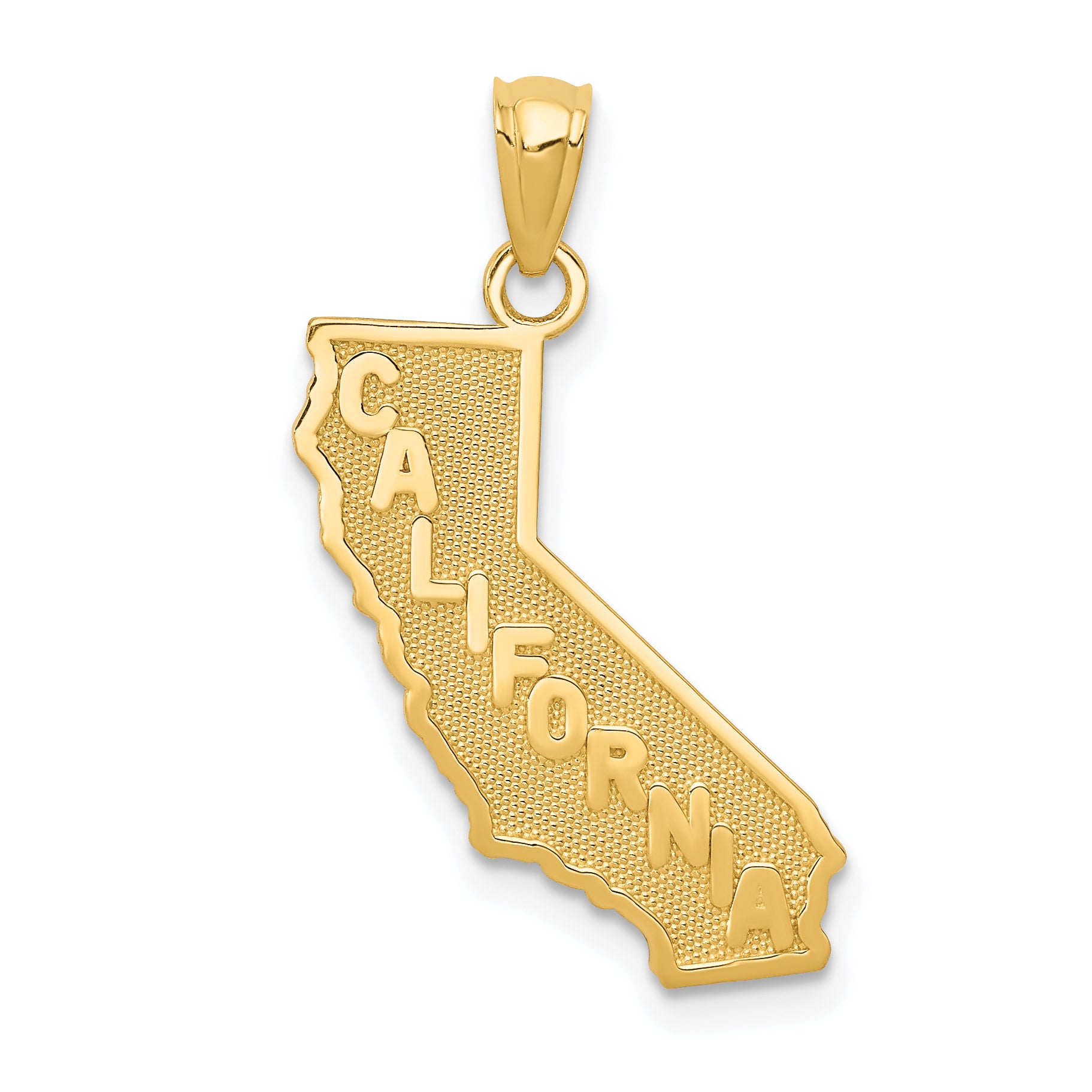 14k CALIFORNIA State Map Pendant Main image