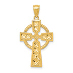 14k Celtic Cross Pendant