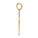14K Gold Reversible Passion Cross Pendant Elegant Casted Design